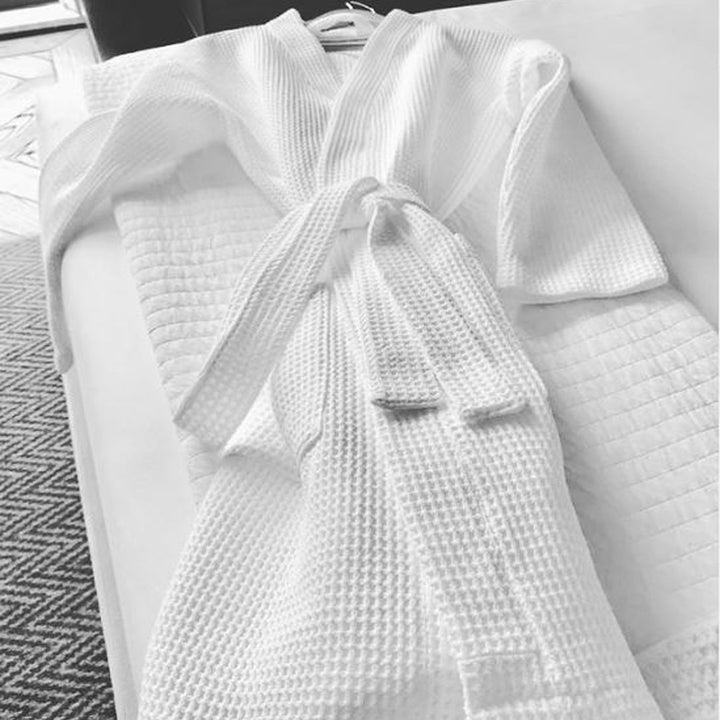 Bata Waffle de Algodón