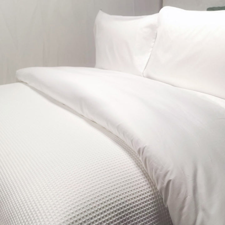 Sobrecama Waffle de Algodón