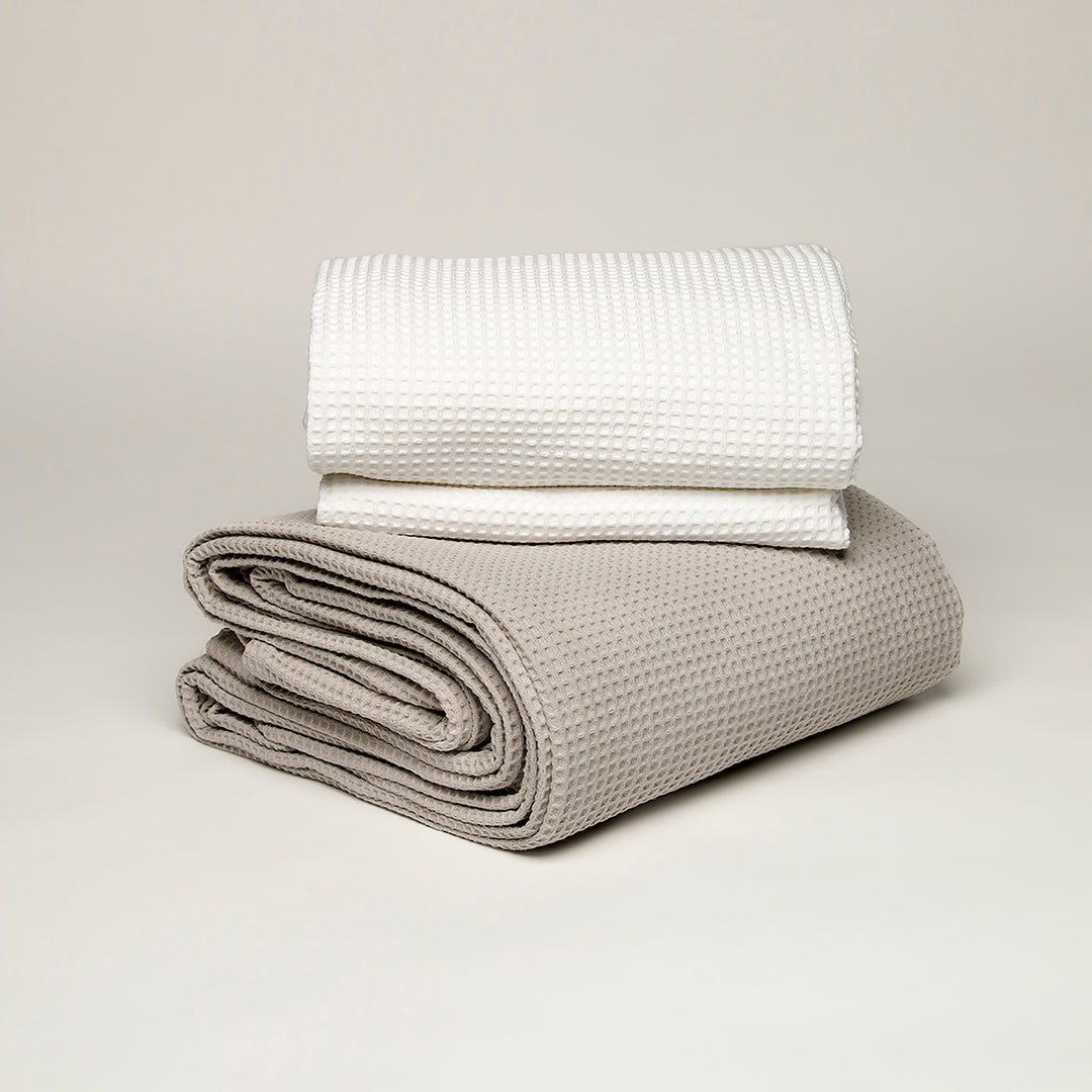 Sobrecama Waffle de Algodón