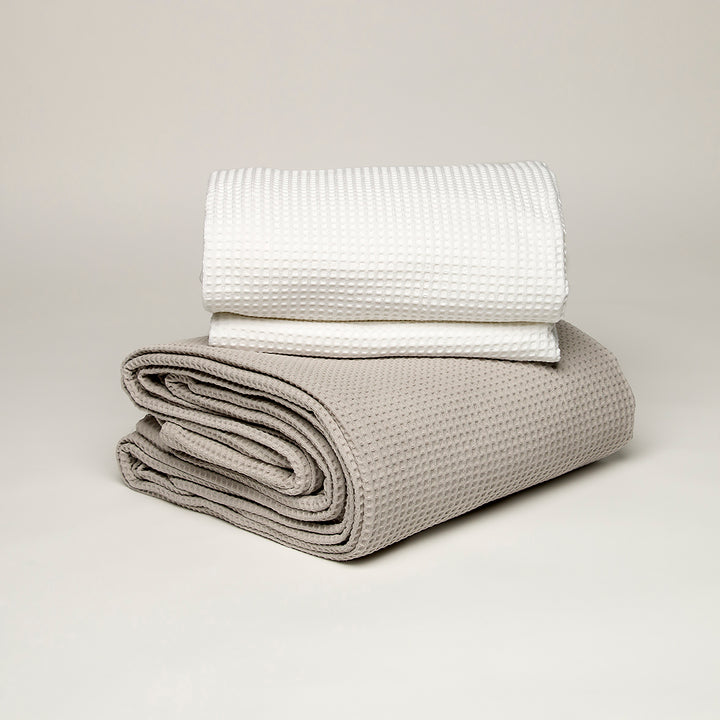 Sobrecama Waffle de Algodón