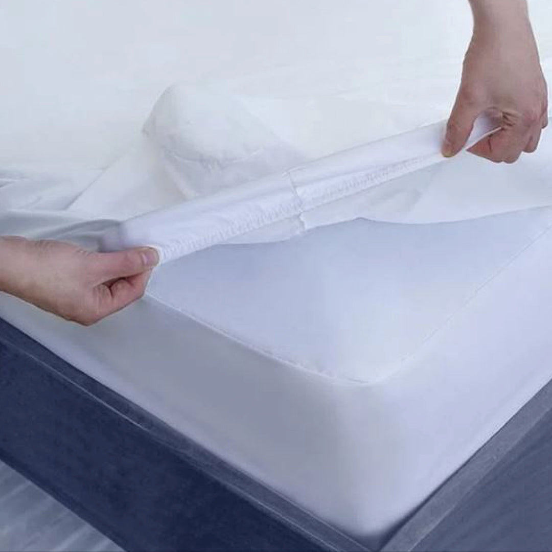 Protector de Colchón Impermeable Vivenda. 100% transpirable, hipoalergénico y silencioso. Higiene, frescura y protección inteligente para tu descanso.