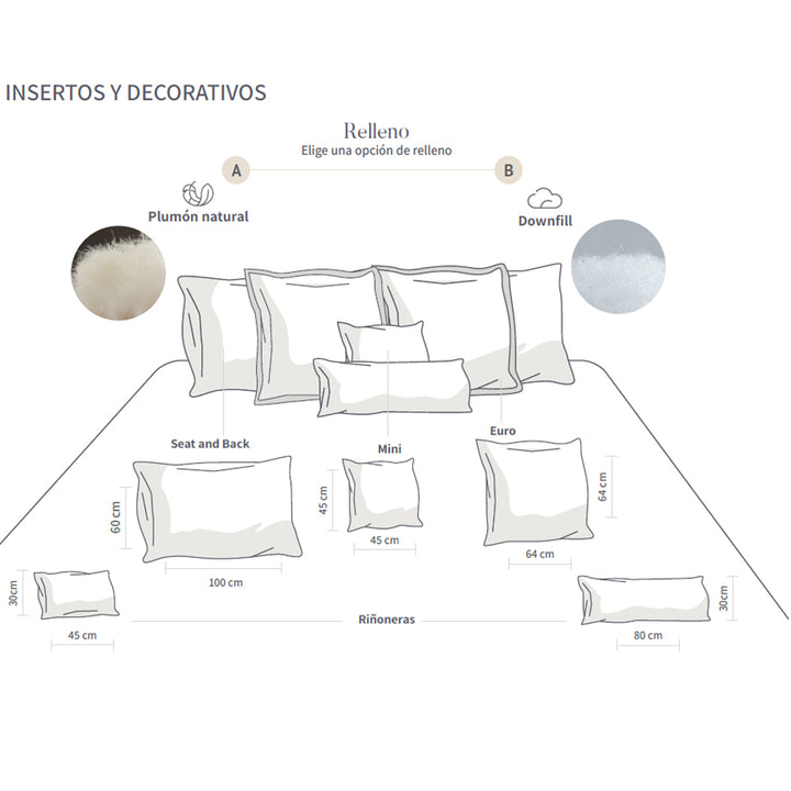 Insertos para cojines decorativos