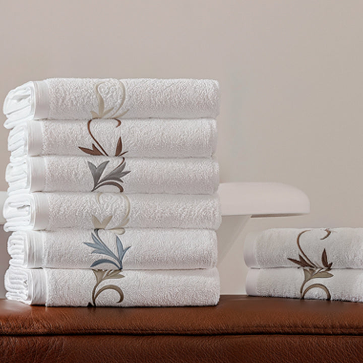 Toallas Bliss Flora Algodón Bordada