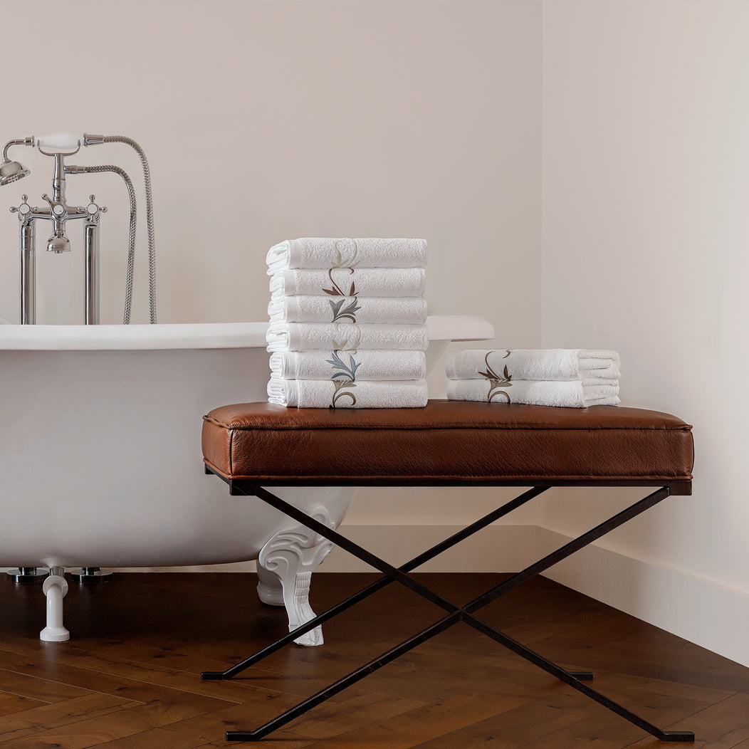 Toallas Bliss Flora Algodón Bordada