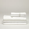 Percale Sheet Set with Embroidered Scalloped Edges