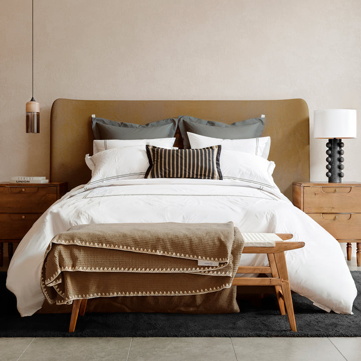 Funda Duvet Festones con Shams Algodón Percal 200h