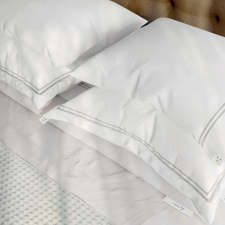 Juego de Sábanas Percal con Festones Bordados