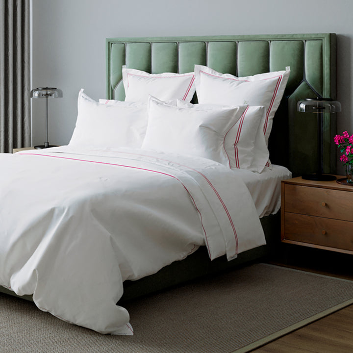 Juego de Sábanas Percal con Festones Bordados