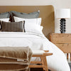 Percale Sheet Set with Embroidered Scalloped Edges