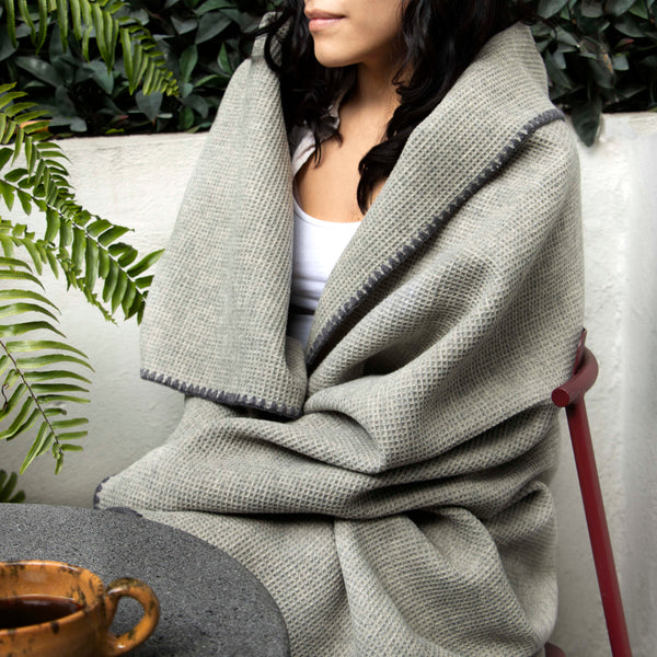 Waffle Wool Blanket
