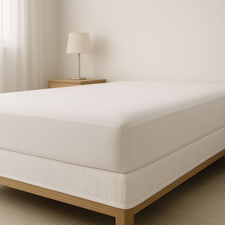 Protector de Colchón Impermeable Vivenda. 100% transpirable, hipoalergénico y silencioso. Higiene, frescura y protección inteligente para tu descanso.