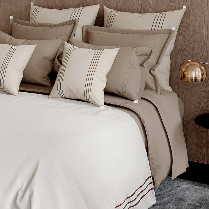 Set de Cama Flora Natural Algodón Percal