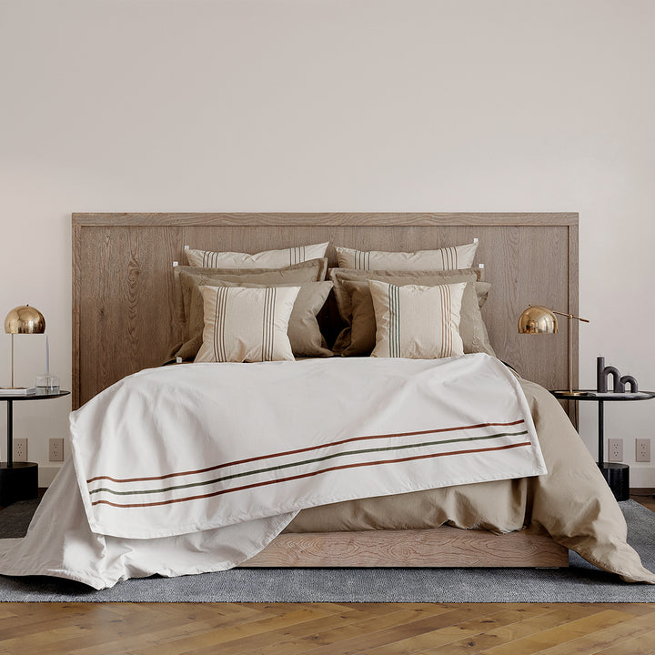 Set de Cama Flora Natural Algodón Percal