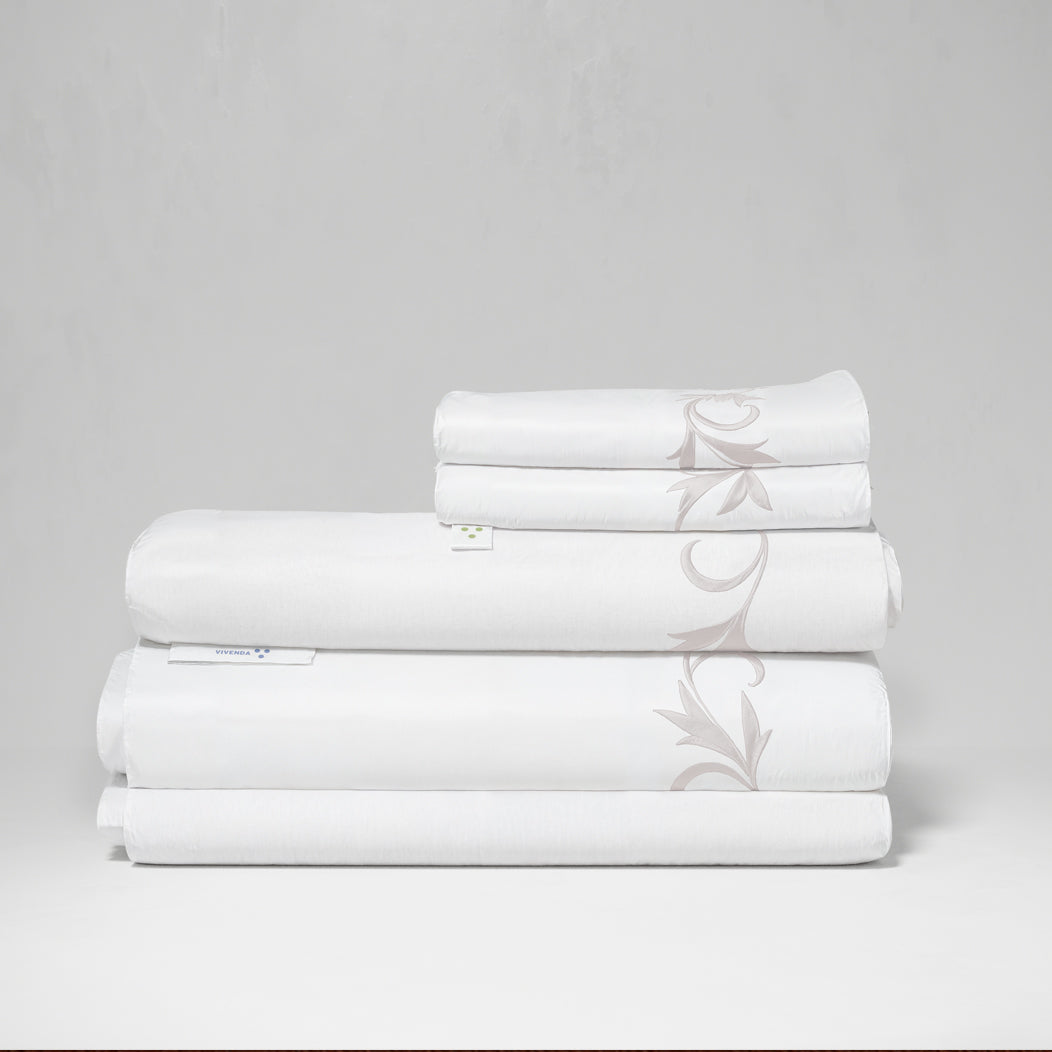 Set de Cama Flora Clásico Algodón Satín