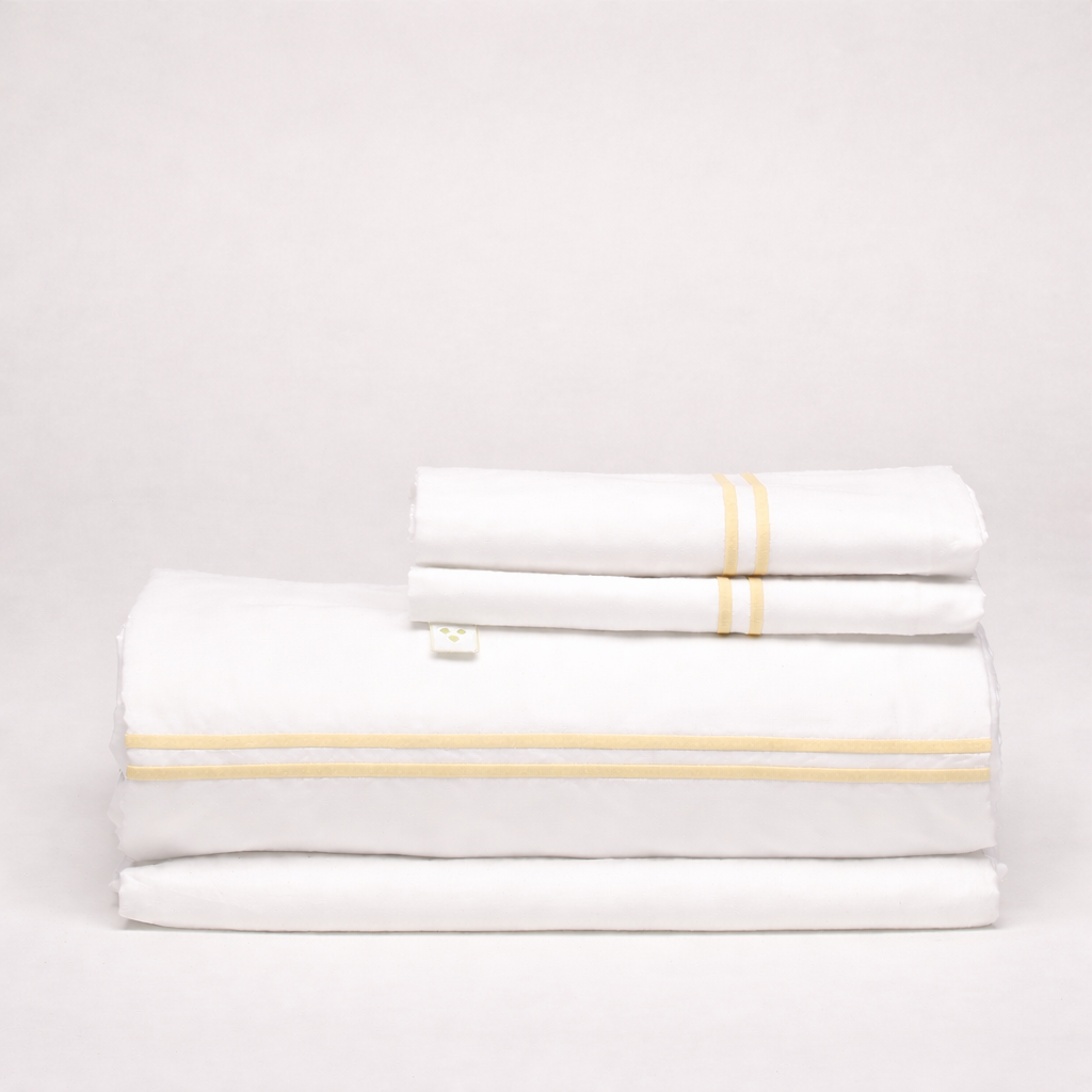 Juego de Sábanas Percal con Festones Bordados