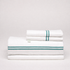 Percale Sheet Set with Embroidered Scalloped Edges