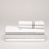 Percale Sheet Set with Embroidered Scalloped Edges