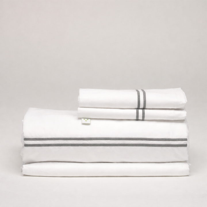 Juego de Sábanas Percal con Festones Bordados