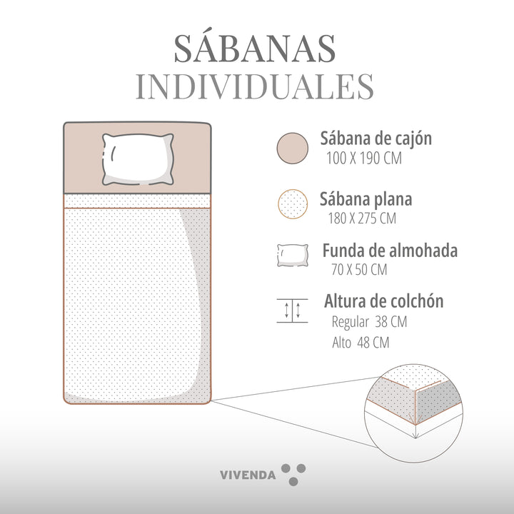 Sábanas de Algodón Satín 420h