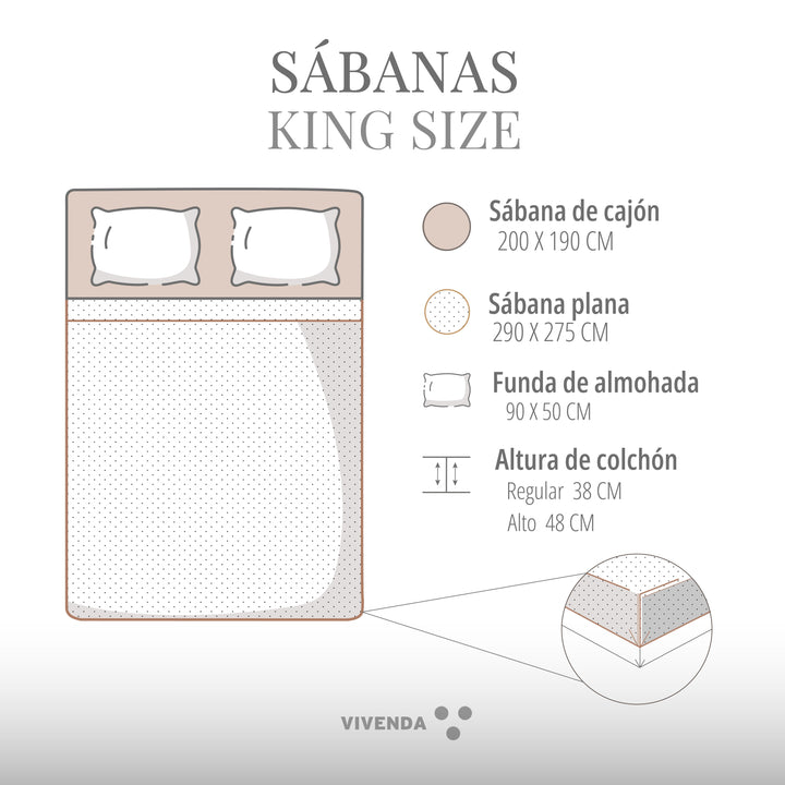 Funda Duvet Percal Liso 200h con Shams